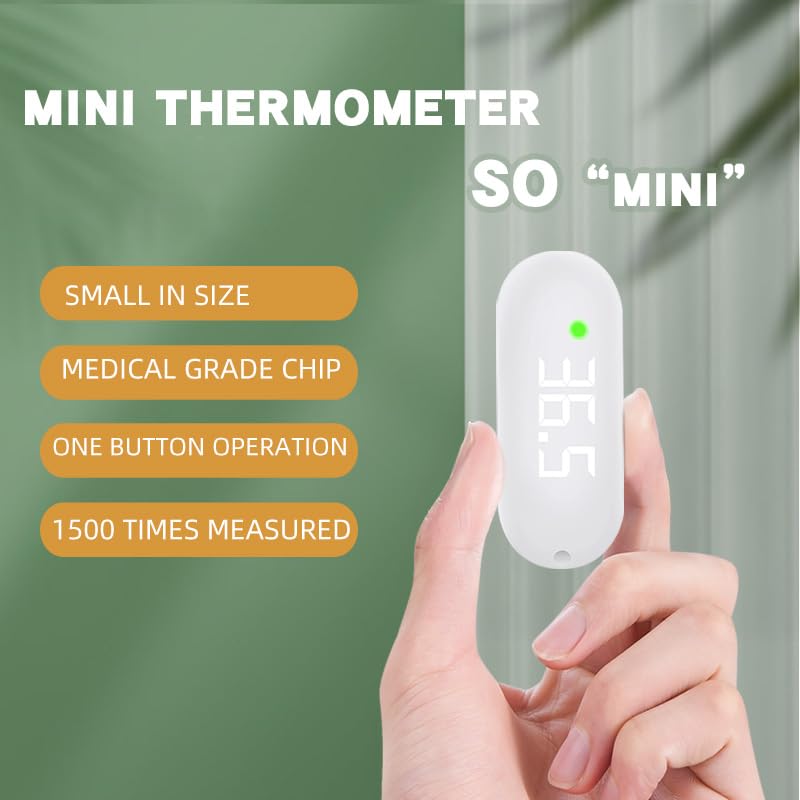 aloway Rechargeable Medical Forehead Thermometer for Adults and Children Portable White Non-Contact Digital Thermometer with Fast 1-Second Touchless Reading​ White - Image 3
